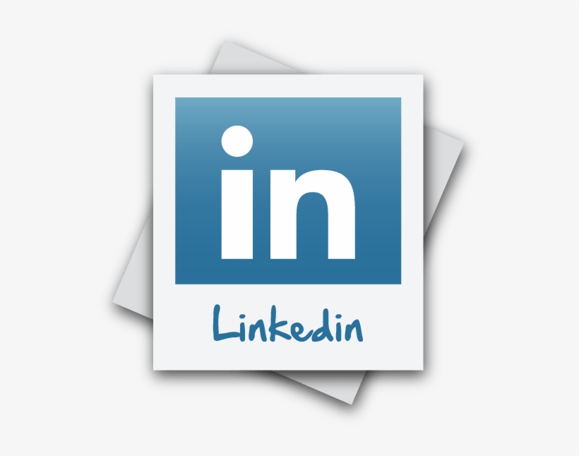 Linkedin Logo In Polaroid Image - Envelope, transparent png