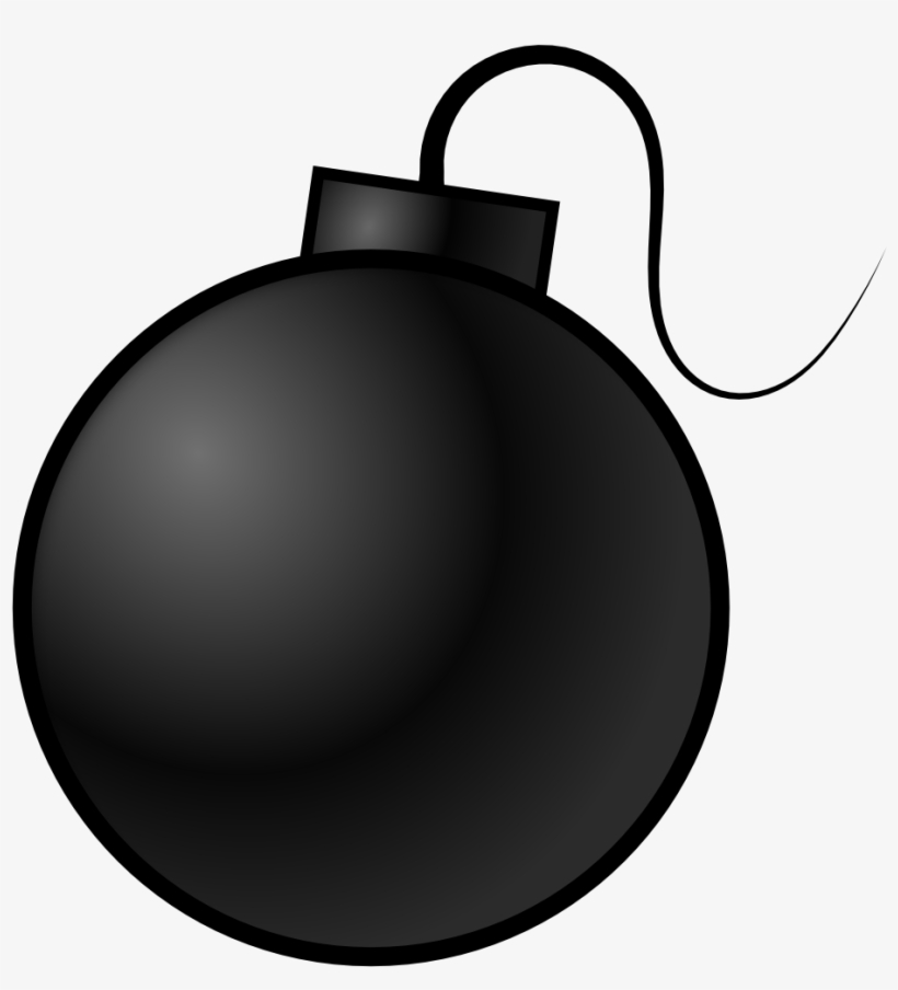 Bomb - Bombe Mit Sicherung Postkarte, transparent png