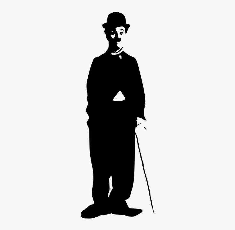 Charlie Chaplin Png - Силуэт Чарли Чаплина, transparent png