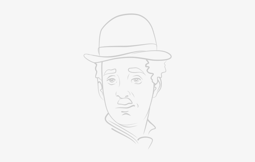 Charlie Chaplin - Charlie Chaplin Drawing, transparent png