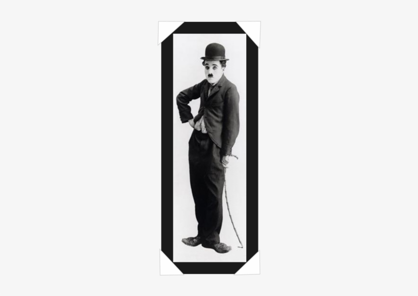 #613 - Charlie Chaplin Leaning On Cane, transparent png