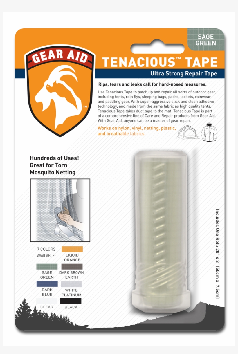 Mcnett Tenacious Tape - Mcnett Tenacious Tape, Blue, 3" X 20", transparent png