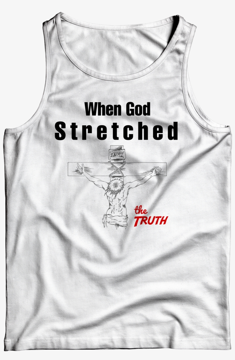 New When God Stretched The Truth White Tank Top - Champion Heritage Big C Oxford Logo Tanktop Men, transparent png