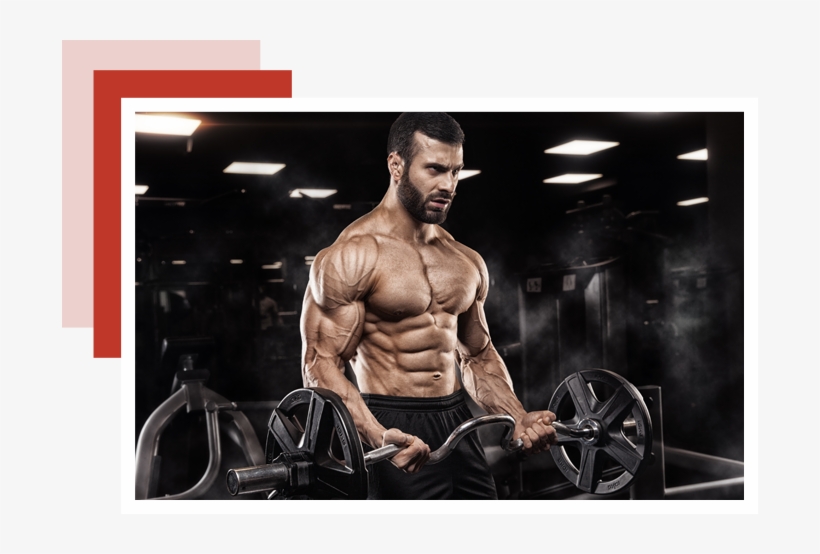Muscular Man In Gym - New Pre Workout Supplement 2018, transparent png