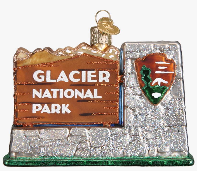 Glacier National Park Christmas Ornament, transparent png