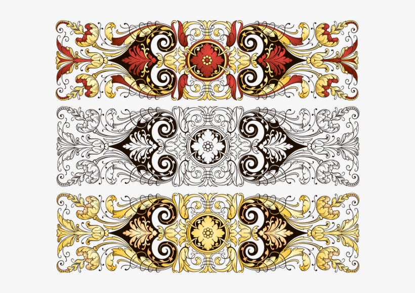 Винтажный Орнамент, Цветочный Узор, Vintage Ornament, - Chinese Ornaments, transparent png