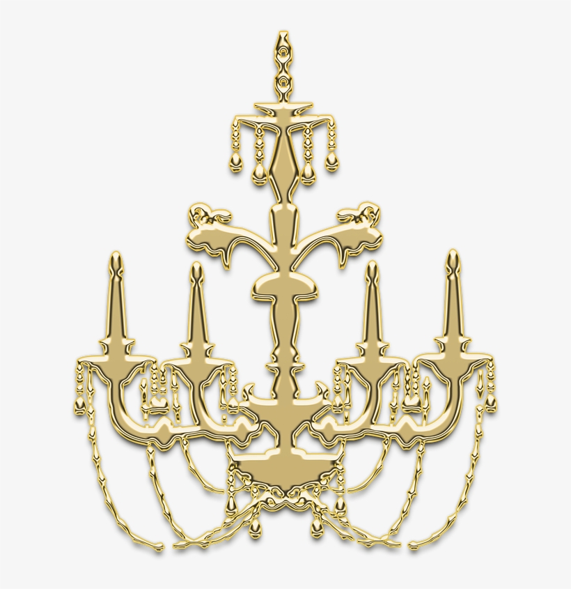 Decal Guru Baroque Chandelier Wall Decal, Purple, transparent png