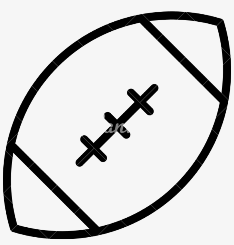 Football Outline 4th Of July Clipart Hatenylo - Football Icon Outline, transparent png