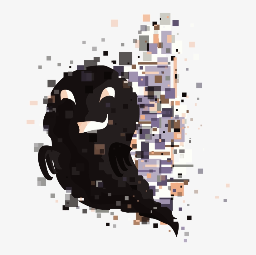 Ghost And M' , - Pokemon Missingno Ghost Png, transparent png
