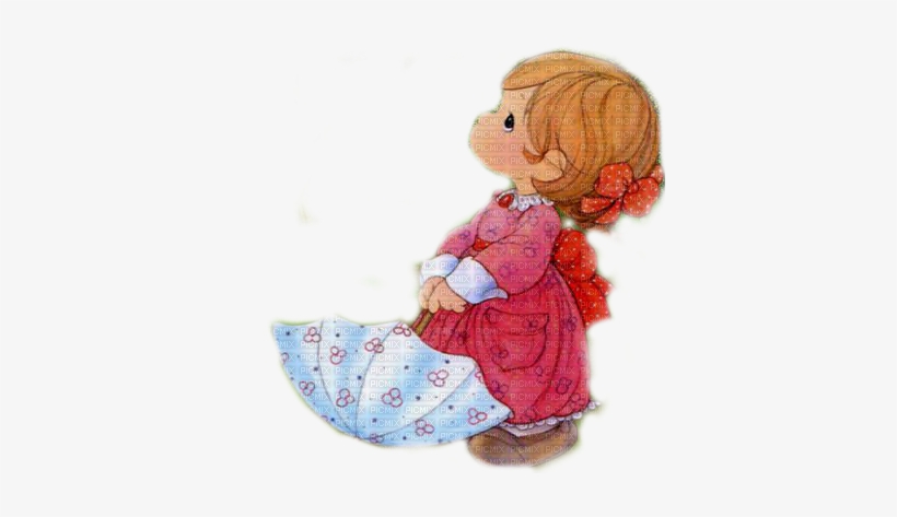 Precious Moments Girl With Umbrella - Precious Moments Niña, transparent png
