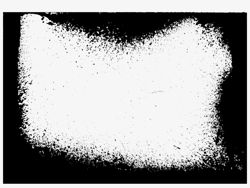 4 Grunge Spray Frame Rectangle - Portable Network Graphics, transparent png