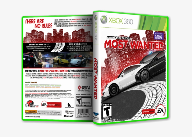 Need For Speed - Third Party - Need For Speed : Most Wanted [neuf] -, transparent png
