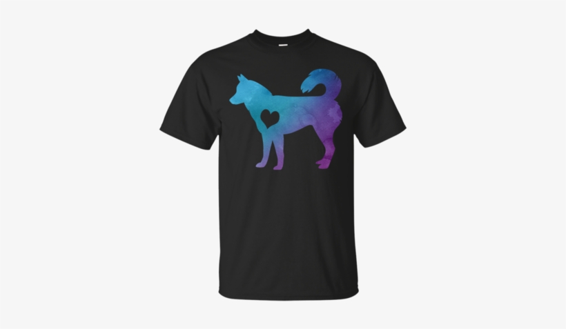 Watercolor Husky Shirts & Hoodies - Money Can't Buy Happiness But It Can Buy Shoes T-shirt, transparent png