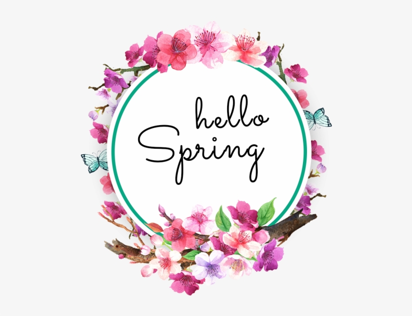 Watercolor Spring Flowers Wreaths, Watercolor, Flowers, - Watercolor Flowers Clipart, transparent png