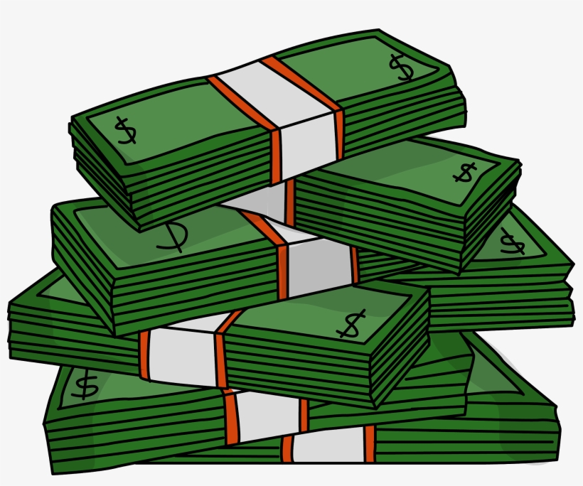 Money Black And White Clip Art Images Free Download - Money Stack Clip Art, transparent png