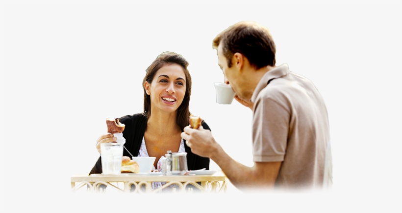 Cafe People Png Transparent Image - Png Transparent Eating Png, transparent png