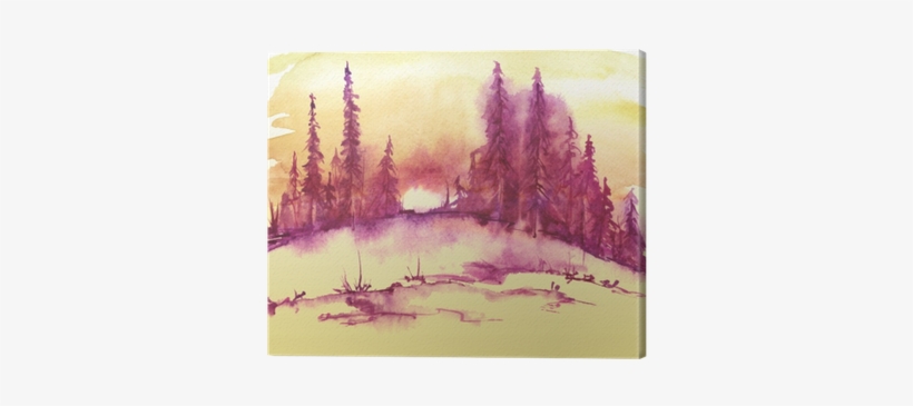 Watercolor Landscape, Picture - Watercolor Painting, transparent png