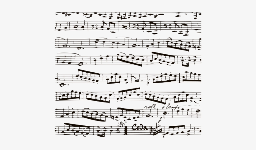 Black And White Music Notes - Sheet Music Poster, transparent png