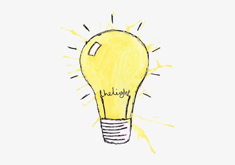 Incandescent Bulb Drawing Cartoon Illustration Watercolor - Drawing, transparent png