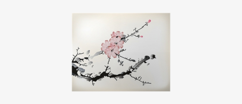 Cherry Blossoms Paint Hd, transparent png