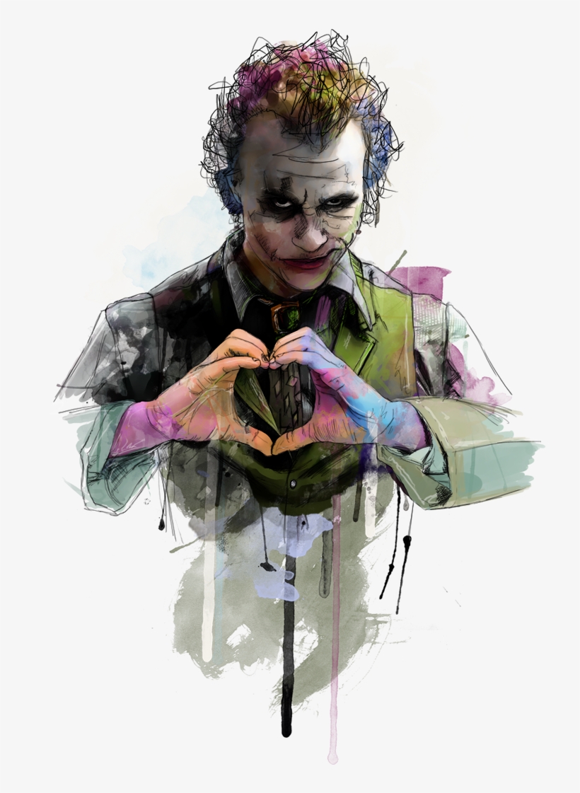 Heath Joker, Joker Batman, Joker Villain, Joker Clown, - Joker Best, transparent png