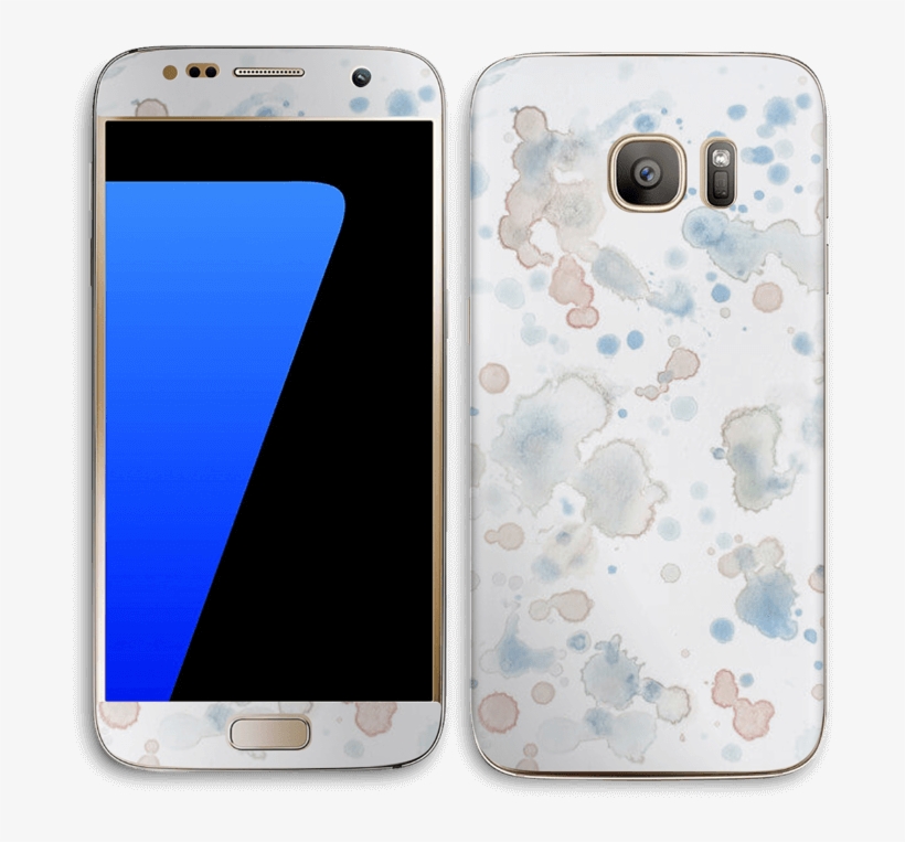 Lovely Watercolor Splash Skin For Your Laptop - Samsung Galaxy S7, transparent png