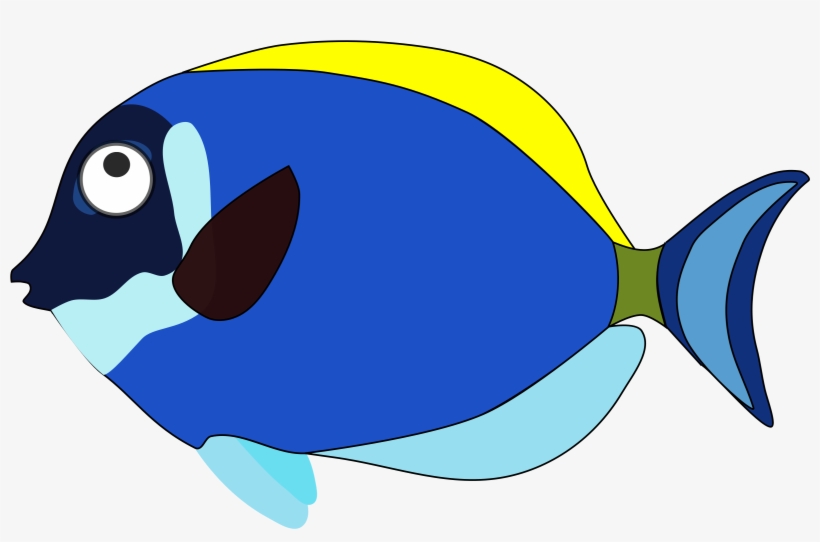 This Free Icons Png Design Of Blue Cartoon Fish, transparent png