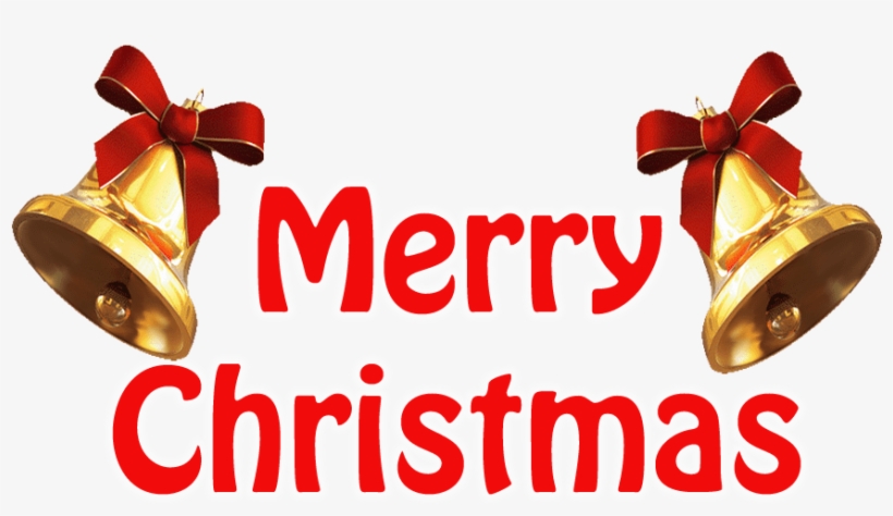 Merry Christmas Bells Transparent Background Christmas - Santa Sleigh Christmas Gift Stickers, transparent png