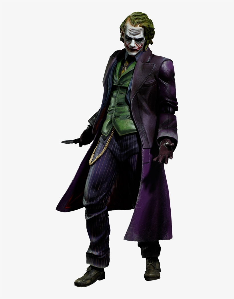 Batman Joker Png High-quality Image - Batman: The Dark Knight Trilogy: Play Arts Kai Action, transparent png