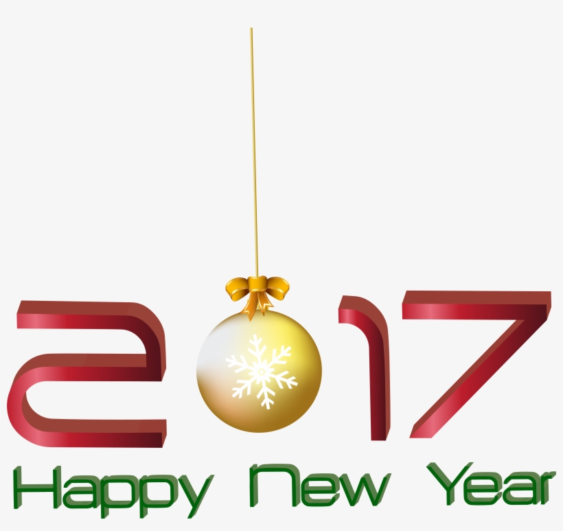 2017 Happy New Year Transparent Png Clip Art Image, transparent png