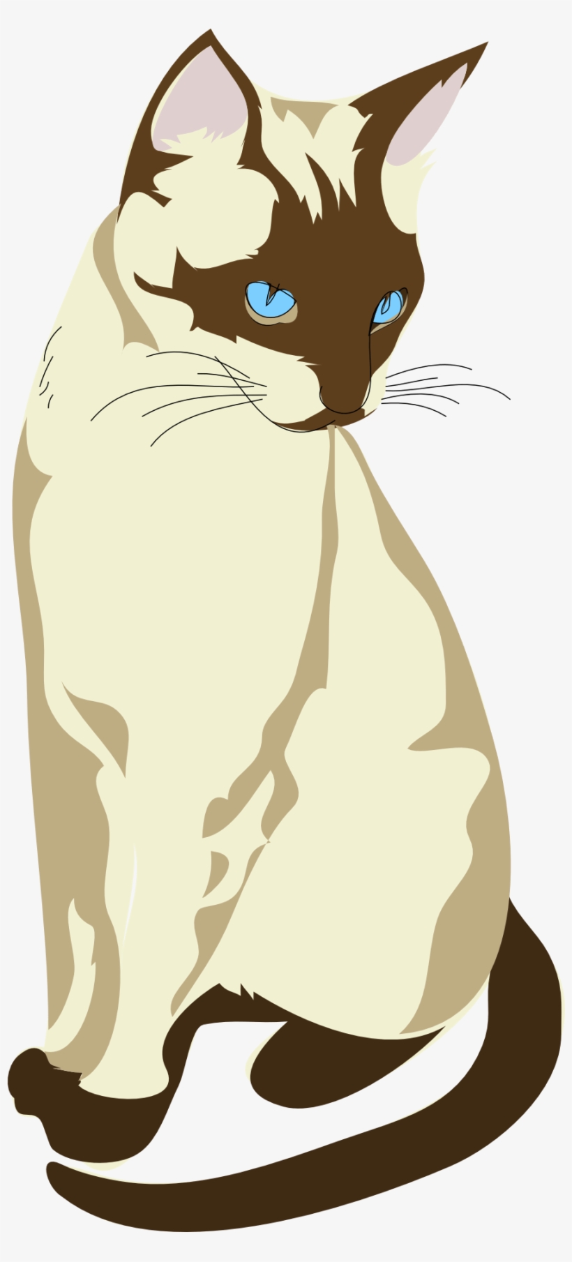 Siamese Cat Clipart Traditional - Siamese Cat Clipart, transparent png