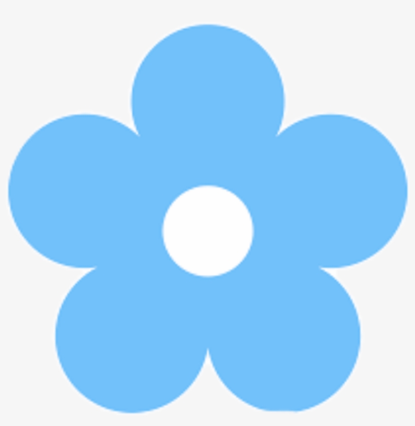 Ftestickers Watercolor Flower Blue - Clip Art Dark Blue Flower, transparent png