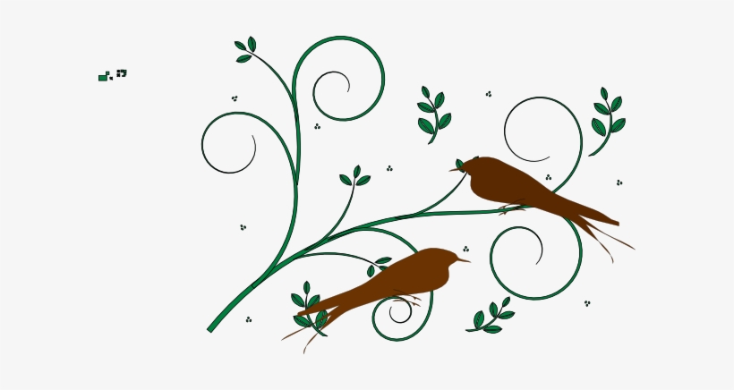 Floral Design With Birds Svg Clip Arts 600 X 356 Px, transparent png