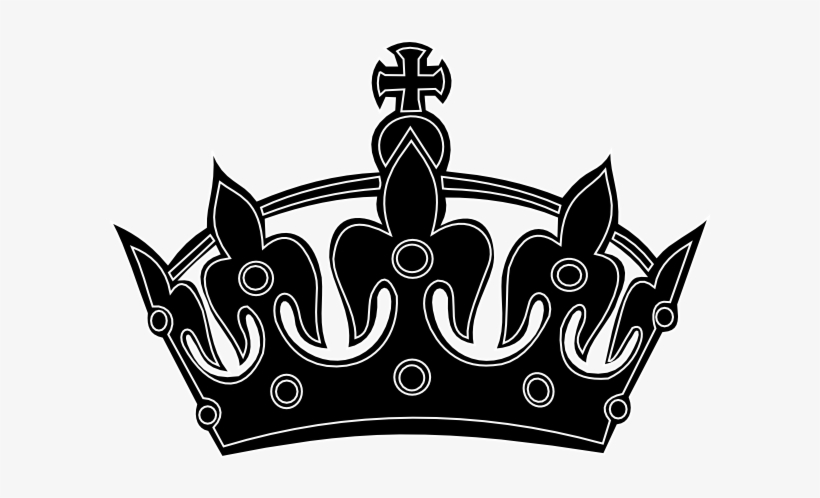 Keep Calm Crown Png - King Crown Png Black And White, transparent png