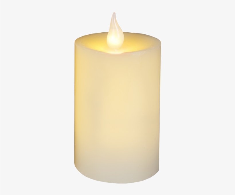 Led Pillar Candle Flame - Led Pillar Candle, transparent png