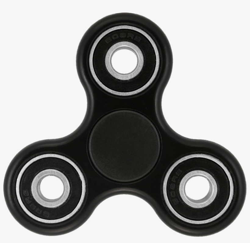 Black Fidget Spinner - Fidget Spinner Png, transparent png