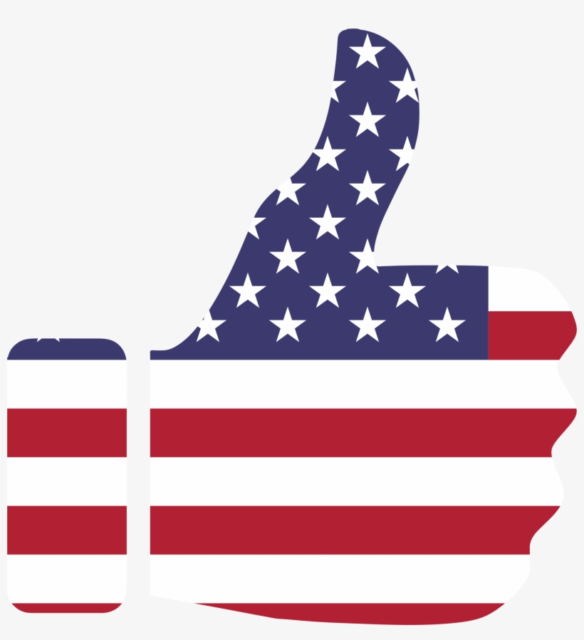This Free Icons Png Design Of Thumbs Up American Flag, transparent png