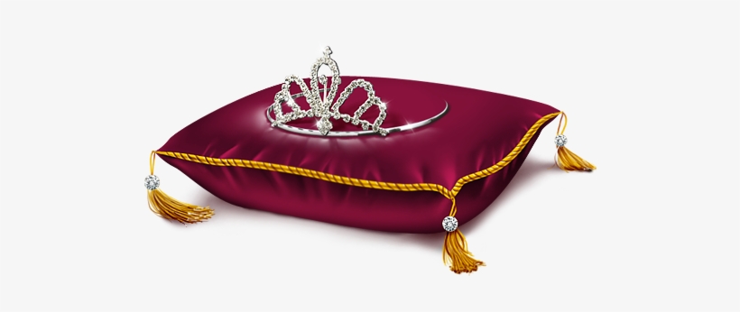 Red Princess Crown Pillow Png Clipart Picture - Crown On A Pillow, transparent png