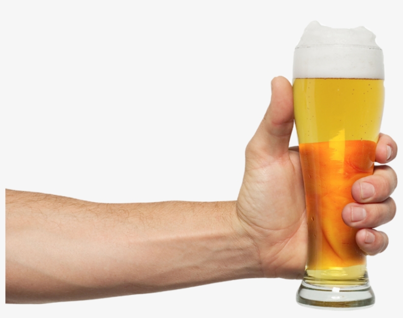 Beer Wine Mug Png Images - Бокал Пива В Руке, transparent png