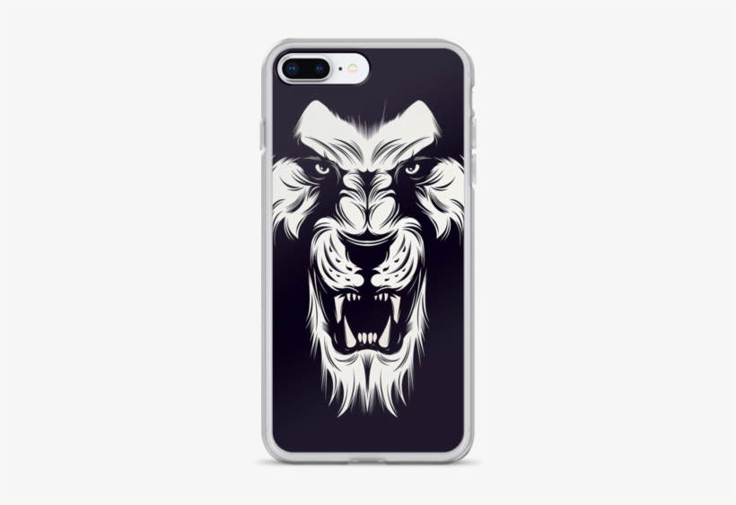 Lion King Iphone 8 Case Clear Iphone X Case Transparent - Black And White Lion Design, transparent png
