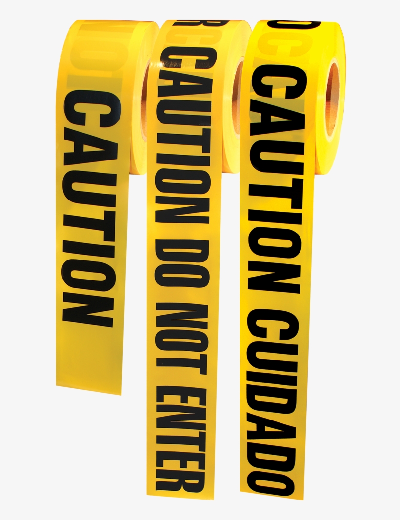Caution Tape Png Images Pictures - Caution Tape And Cone, transparent png