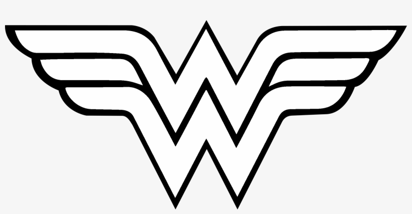 Wonder Woman Logo Black And White - Wonder Woman Logo Png, transparent png