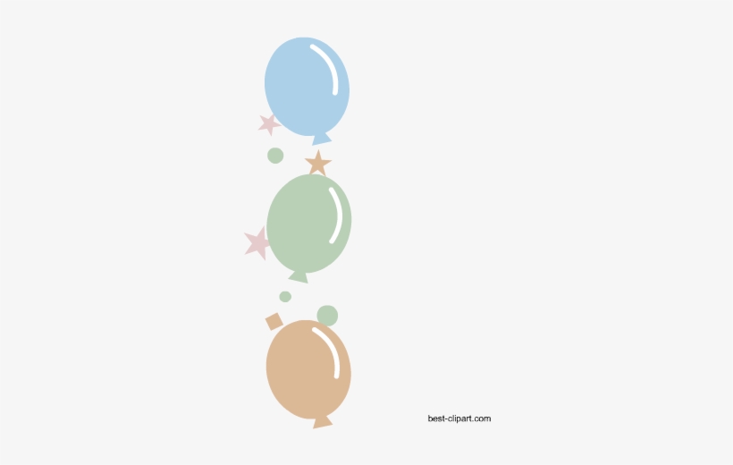 Balloons And Confetti Clip Art - Clip Art, transparent png