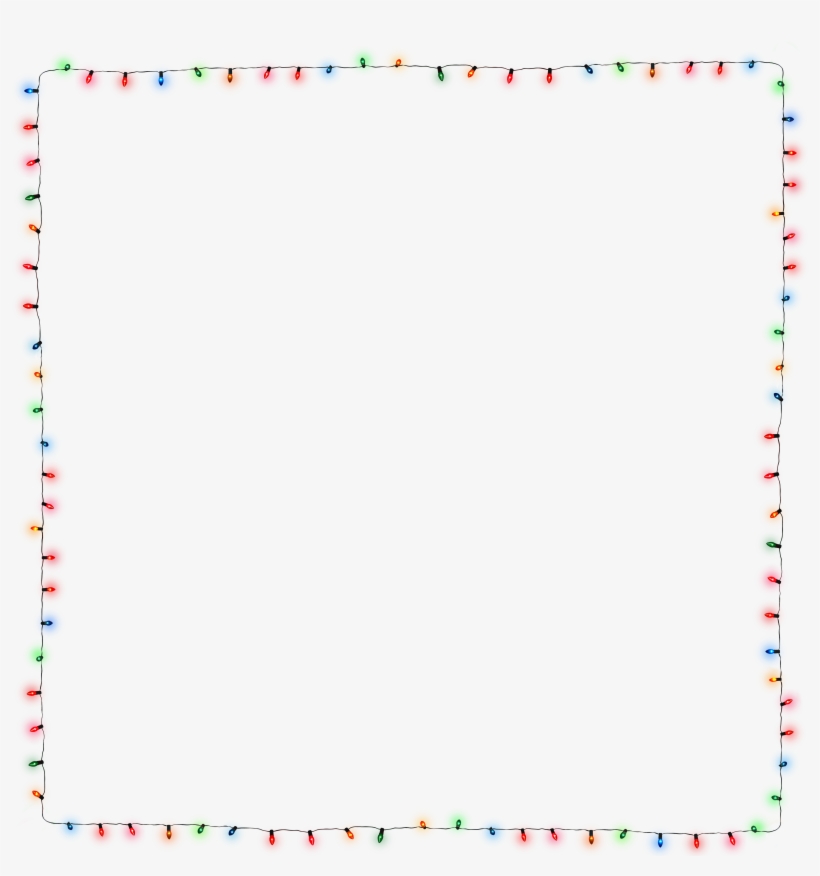 Christmas Light Frames - Paper, transparent png