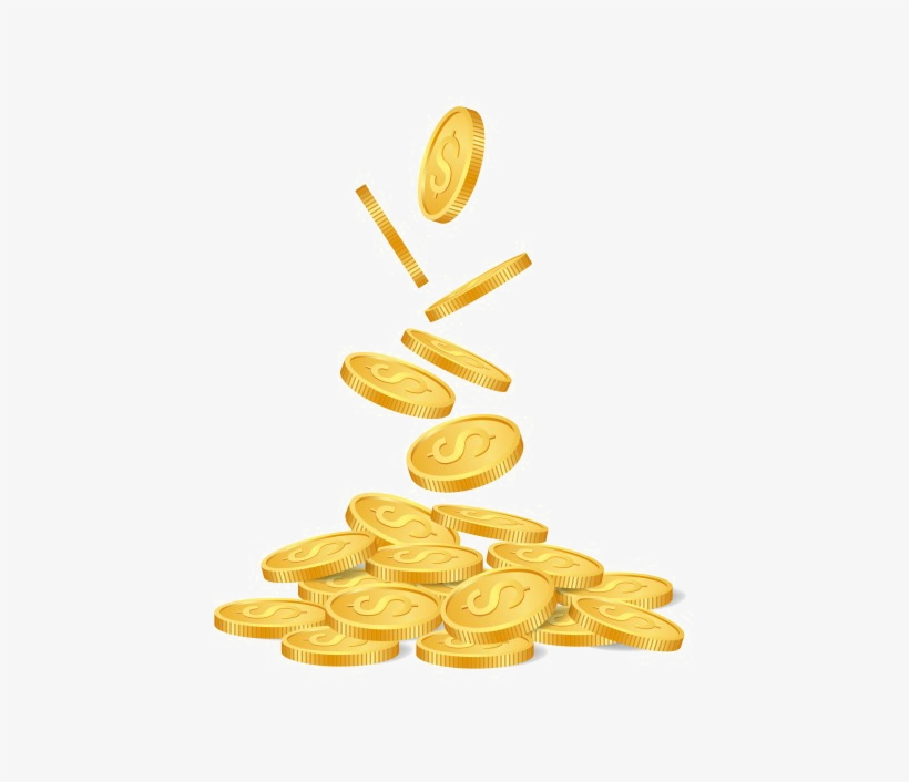 Png Photo Mart - Falling Coins Background, transparent png