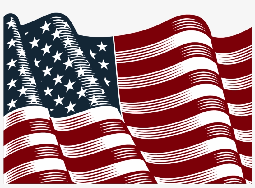 Png American Flag - Bandeira Dos Eua Desenho, transparent png