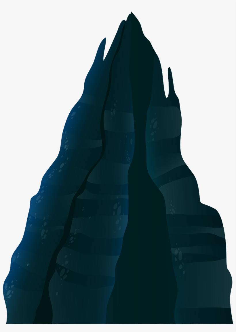 Cliff Silhouette At Getdrawings Com Free For - Dark Mountain Clipart, transparent png
