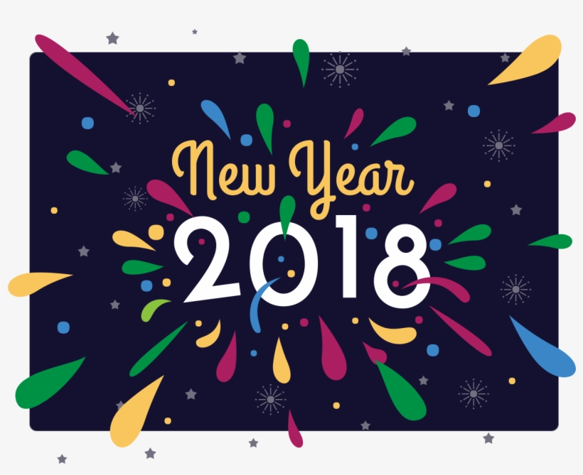Create An Animated Poster - Happy New Year 2018 Hd, transparent png