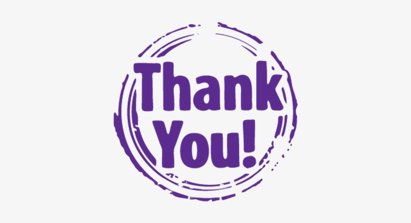 Thank You Purple Stamp - Thank You Stamp Png, transparent png