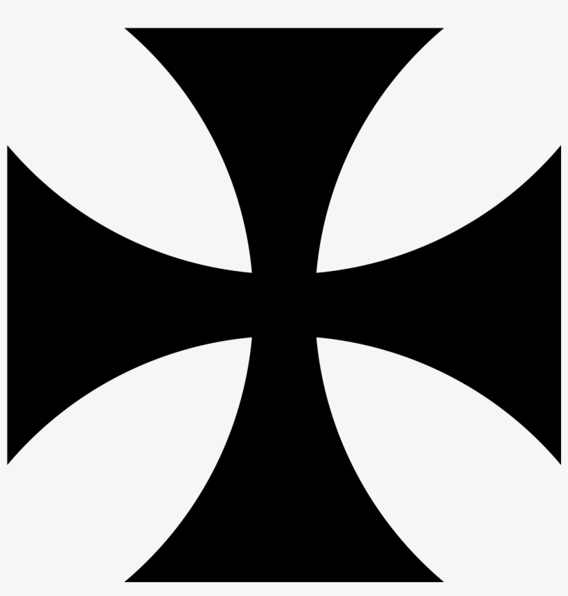 Iron Cross Png Black And White Library - Equal Length Cross, transparent png